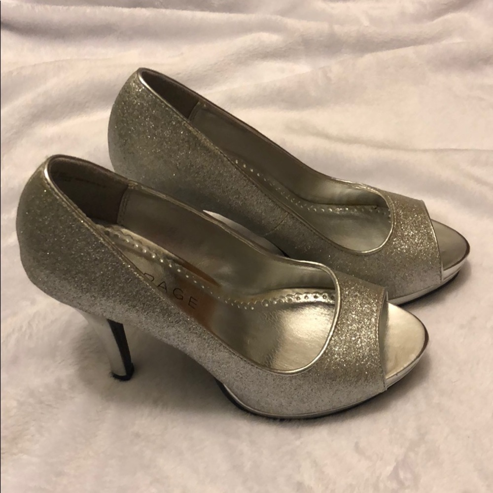 Rampage Glitter Heels